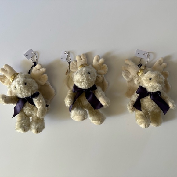 Boyds Bears ~ Set of Three Athena Plush Moose Angel Ornaments - Picture 2 of 13